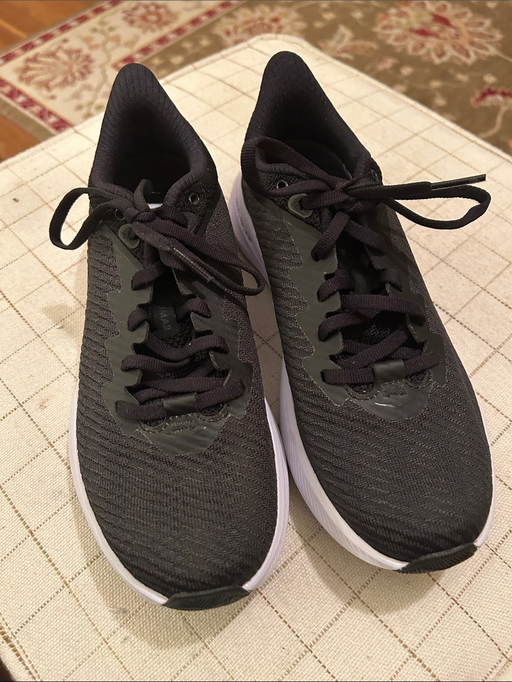 Hoka Women's Solimar Black Athletic Running Shoes with White Sole - Picture 6 of 8